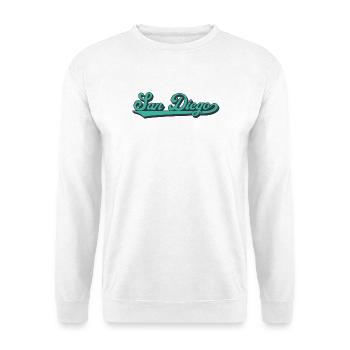 San Diego Script Retro Wave - Unisex Sweatshirt - white - Front