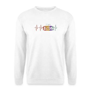 Équipe Chiens Heartbeat Pulse Icon Chien Chiens Icône - Sweat-shirt Unisexe - blanc - Devant