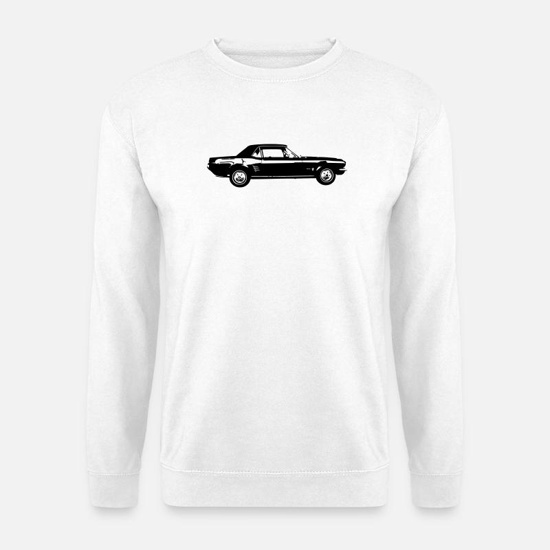 Oldtimer US Car Design - Unisex Pullover - Weiß