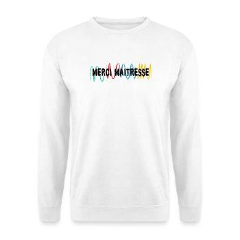 THANK YOU. MISTRESS. MASTER. THANK YOU MISTRESS - Unisex Sweatshirt - white - Front