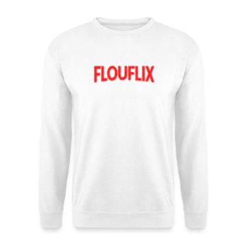 Flouflix Motiv Humor Parodie Logo - Unisex Pullover - Weiß - Vorne