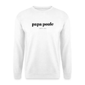 Daddy-Chicken-script - Unisex Sweatshirt - white - Front