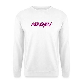 Munich Graffiti Police Rose - Sweat-shirt Unisexe - blanc - Devant