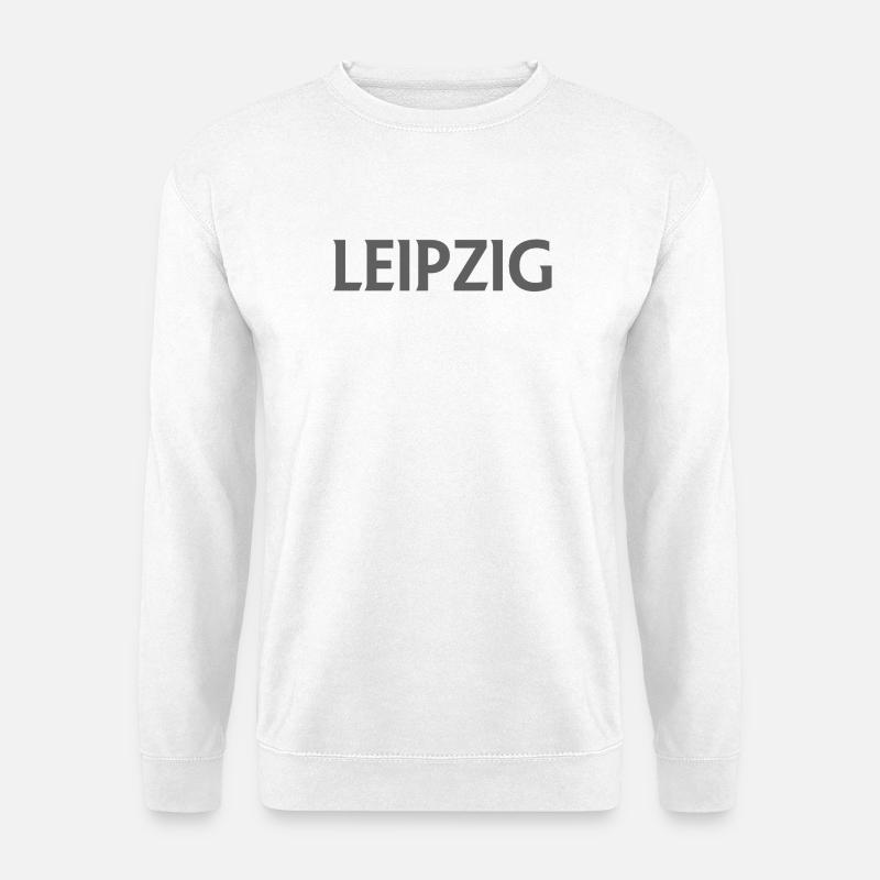 Leipzig – Deutschland Textdesign - Unisex Pullover - Weiß