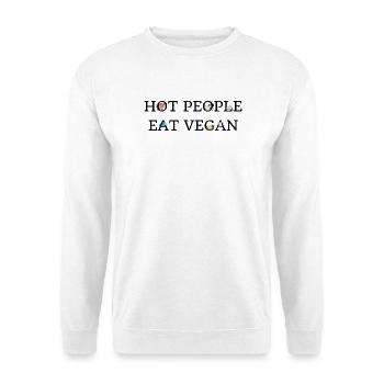 Les personnes sexy mangent végane - Sweat-shirt Unisexe - blanc - Devant
