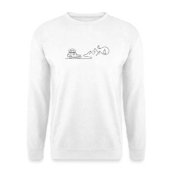 van life camping outdoor adventure - Unisex Pullover - Weiß - Vorne