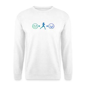Gift idea for a running with running - Unisex Sweatshirt - white - Front