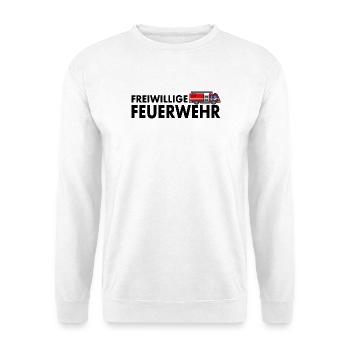 Freiwillige Feuerwehr Feuerwehrauto Feuerwehrmann - Unisex Pullover - Weiß - Vorne