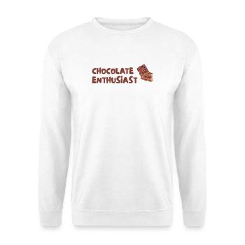 Passionné de chocolat - Sweat-shirt Unisexe - blanc - Devant
