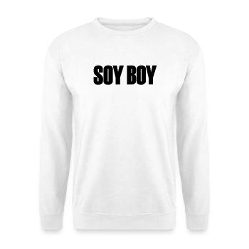 Soy Boy - Unisex Pullover - Weiß - Vorne - Alina (178cm) & Michal (187cm)