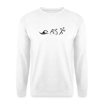 Triathlon - Unisex Sweatshirt - white - Front