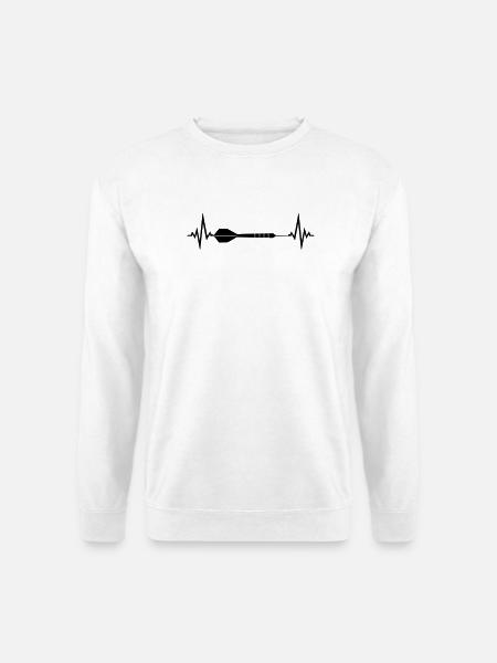 cool frequency heartbeat pulse logo text play there - Unisex Sweatshirt - white