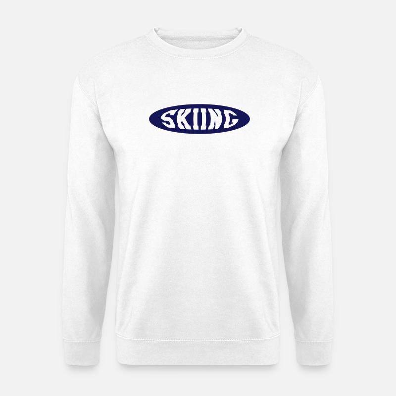 Skiing - Unisex Pullover - Weiß