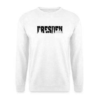 Symbole de la ligne d’horizon de Dresde Logo de Frauenkirche - Sweat-shirt Unisexe - blanc - Devant