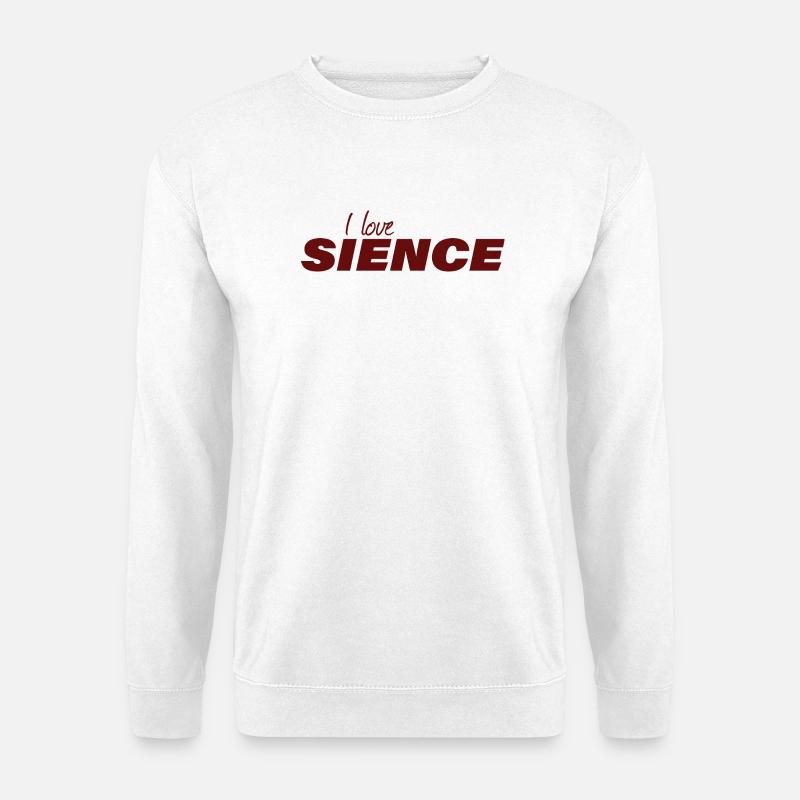 I LOVE SCIENCE - Unisex Pullover - Weiß