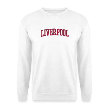 Liverpool Varsity Lettering Design - Unisex Sweatshirt - white - Front