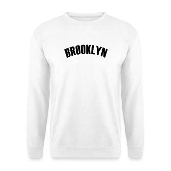 Brooklyn Shirt - Unisex Sweatshirt - white - Front