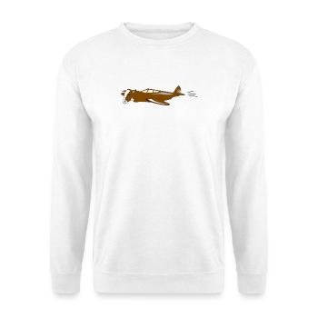 vache Air | vache volante - Sweat-shirt Unisexe - blanc - Devant
