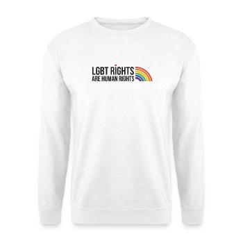 LGBTQ Pride Month - LGBT Rights Are Human Rights - Unisex Sweatshirt - white - Front