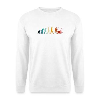 Évolution de la batterie - Sweat-shirt Unisexe - blanc - Devant