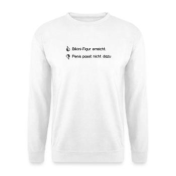 Bikini - Unisex Pullover - Weiß - Vorne