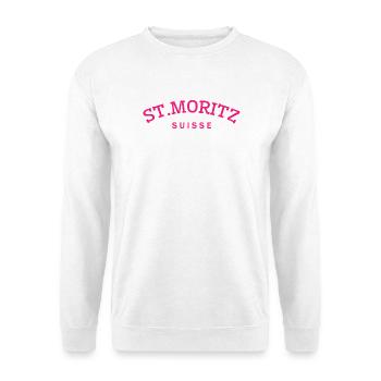 St. Moritz - Suisse - Switzerland - Swiss - Unisex Sweatshirt - white - Front