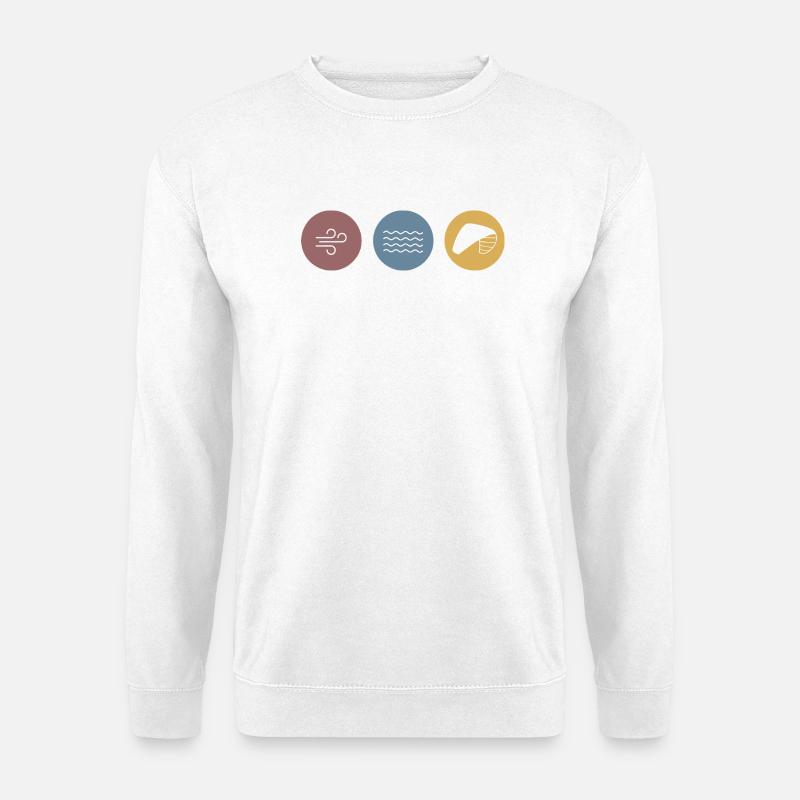 Bunte Icons Kite - Unisex Pullover - Weiß