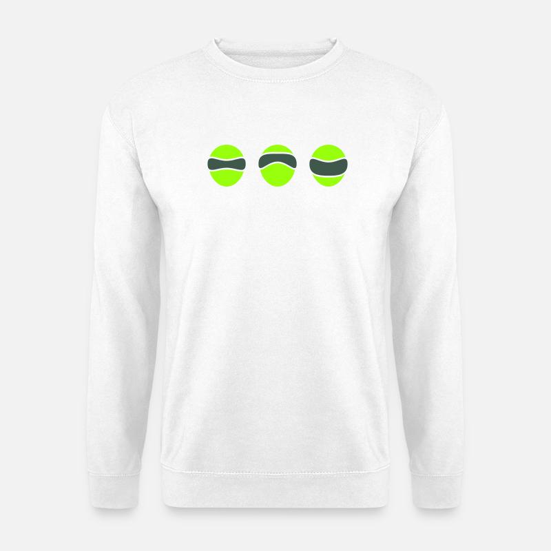 Alien Face 3 Breitaugen - Unisex Pullover - Weiß