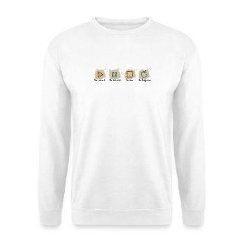Pleine conscience, moments, souvenirs, bonheur - Sweat-shirt Unisexe - blanc - Devant