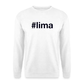 Lima Peru Hashtag - Unisex Pullover - Weiß - Vorne