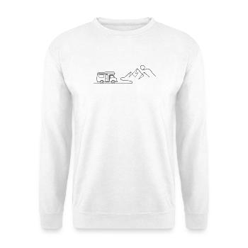 Camper Mountains Mountains Tour - Unisex Sweatshirt - white - Front