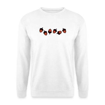 Eichel Comic - Unisex Pullover - Weiß - Vorne - Alina (178cm) & Michal (187cm)