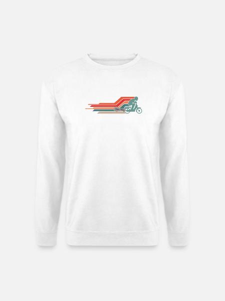  50cc Mofa Mofaroller Moped Mofafahrer Vintage - Unisex Pullover - Weiß