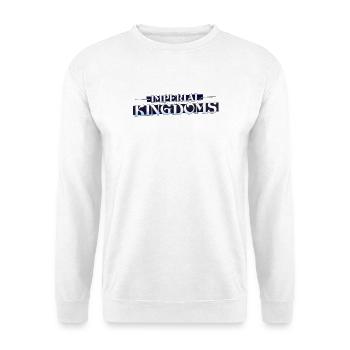 Kaiserliche Königreiche – Blau - Unisex Pullover - Weiß - Vorne - Alina (178cm) & Michal (187cm)