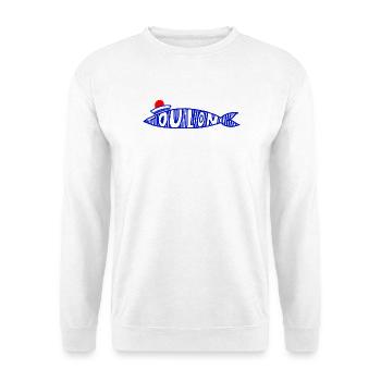 Sardine Toulon - Unisex Pullover - Weiß - Vorne - Alina (178cm) & Michal (187cm)