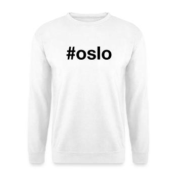 OSLO Hashtag - Norwegen - Norvège - Norge - Sweat-shirt Unisexe - blanc - Devant