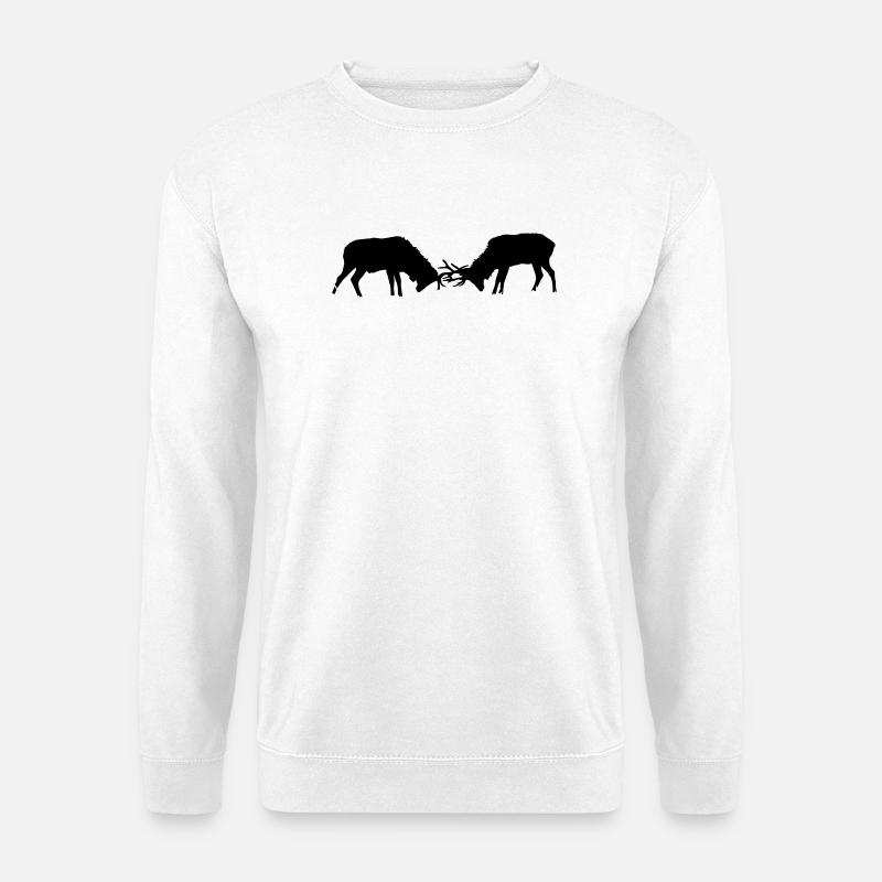 Hirsch - Unisex Pullover - Weiß