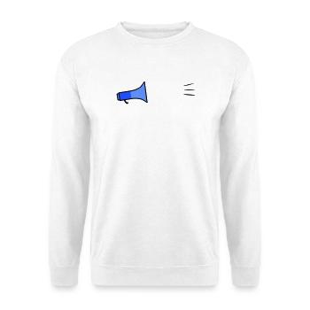 Megafon Text Template - Unisex Sweatshirt - white - Front