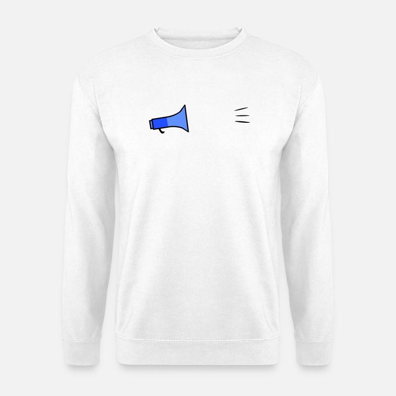 Megafon Text Template - Unisex Sweatshirt - white
