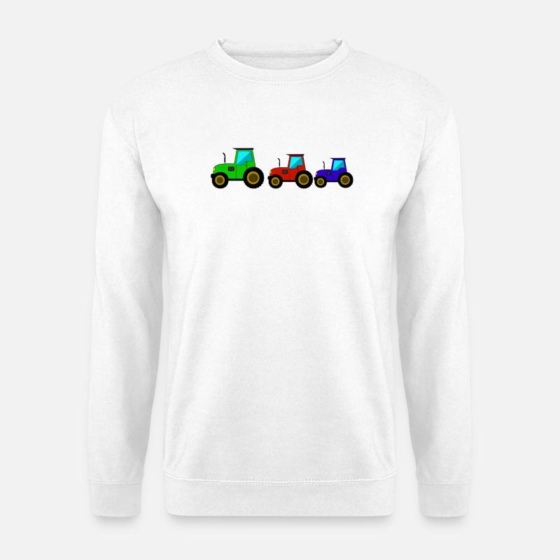 Traktor Trecker Traktor - Unisex Pullover - Weiß