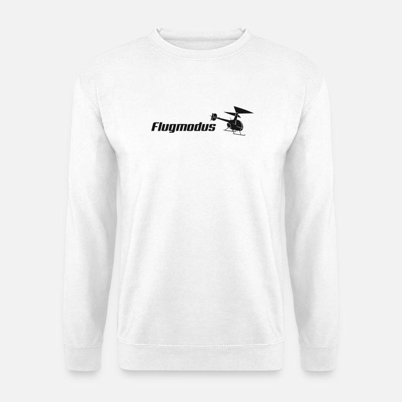 Flugmodus Hubschrauber - Unisex Pullover - Weiß