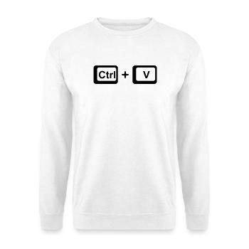 CTRL+V / Children's Gift for Father's Day / Mother's Day - Unisex Sweatshirt - white - Front