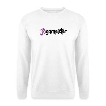 Jogameister - Typografisches OM (3-Farbig) - Unisex Pullover - Weiß - Vorne
