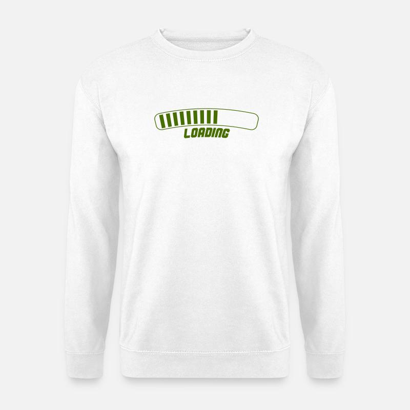 Retro Loading Screen Green - Unisex Sweatshirt - white