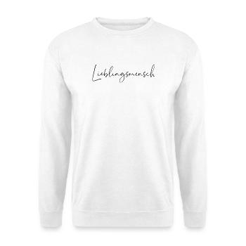 Personne préférée / Conception de l’écriture manuscrite - Sweat-shirt Unisexe - blanc - Devant
