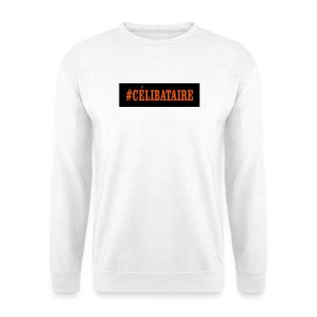 celibataire - Sweat-shirt Unisexe - blanc - Devant