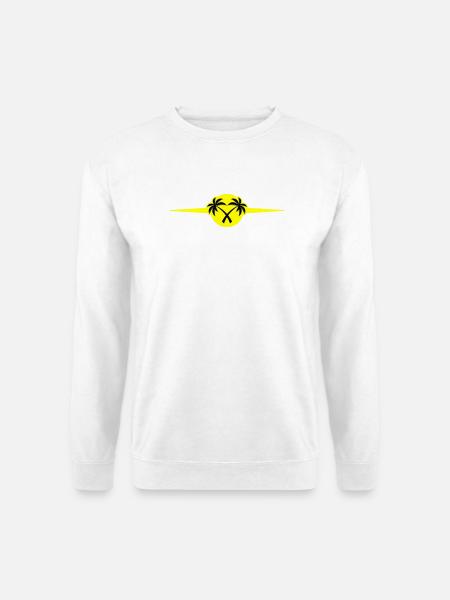 Palm Trees Beach Icon - Unisex Sweatshirt - white
