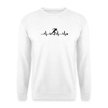 Läuferin - Unisex Pullover - Weiß - Vorne
