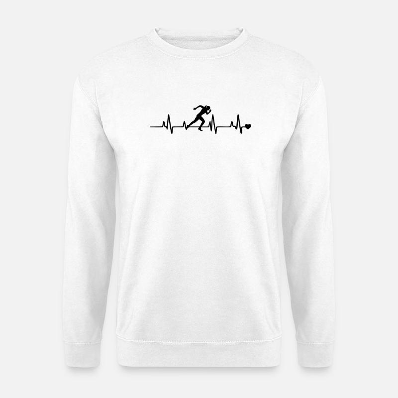 coureur - Sweat-shirt Unisexe - blanc