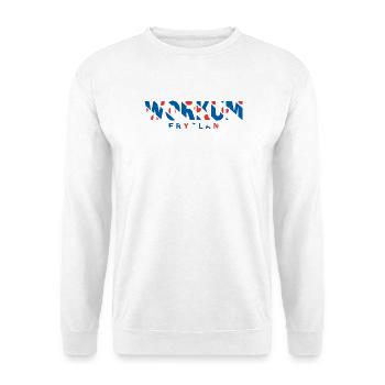 Workum Friesland Fryslan Flag Shirt, Hoodie, Bag - Unisex Sweatshirt - white - Front